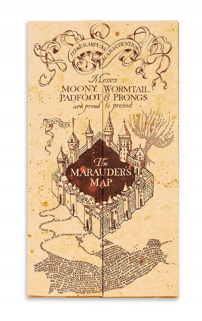 

Mapa Huncwotów Harry Potter XXL 174x39 cm