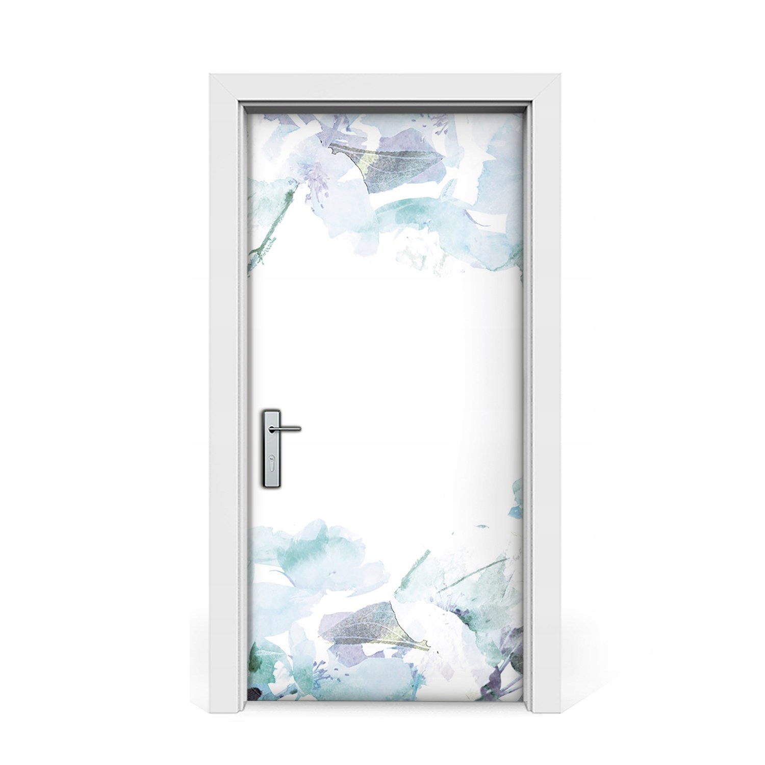 

Naklejka na drzwi okleina Pastelowe kwiaty 95x205