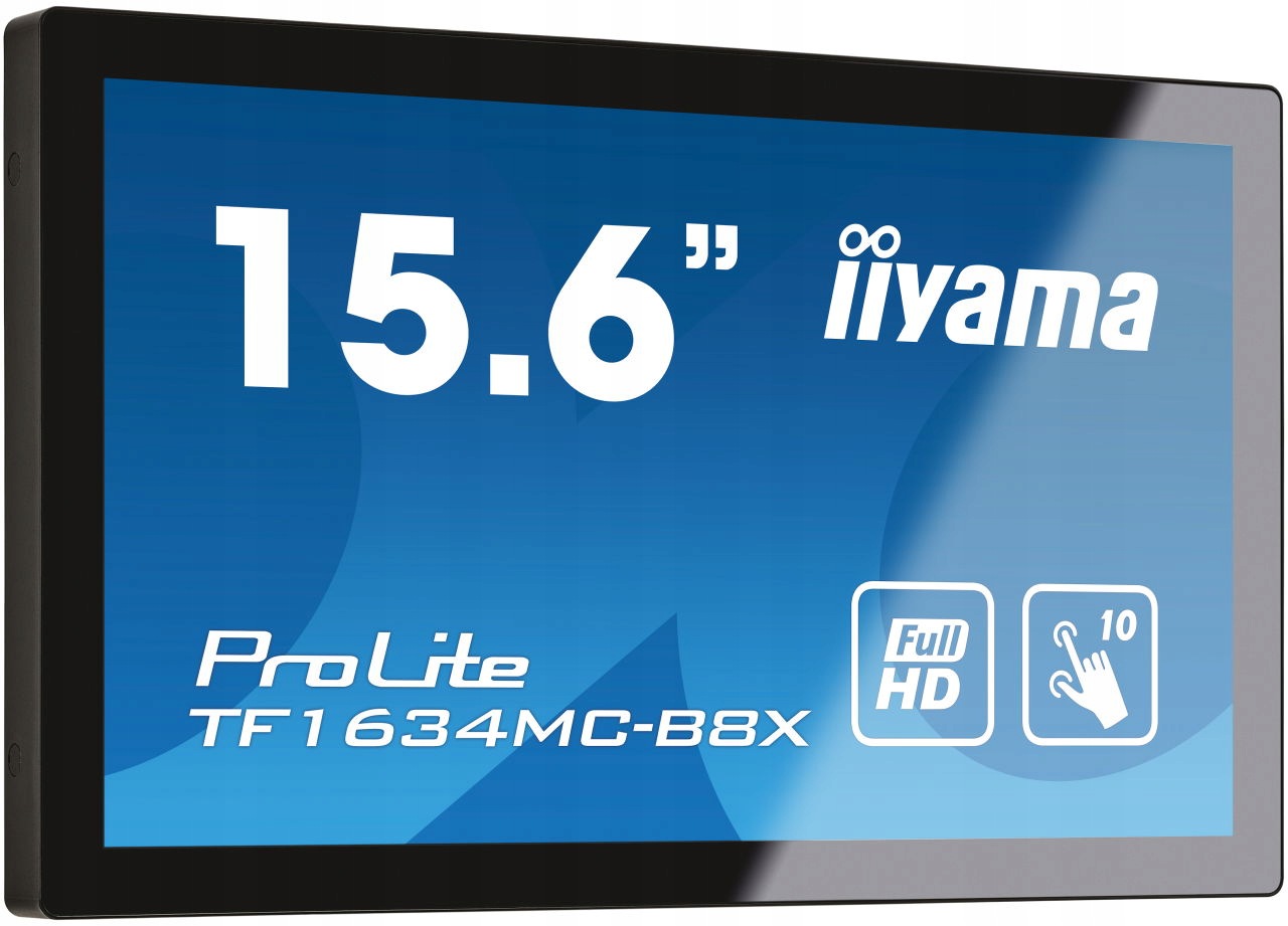 15,6" iiyama TF1634MC-B8X: Ips, FullHD, capacitive, 10P, 450cd m2, Vga, Dp