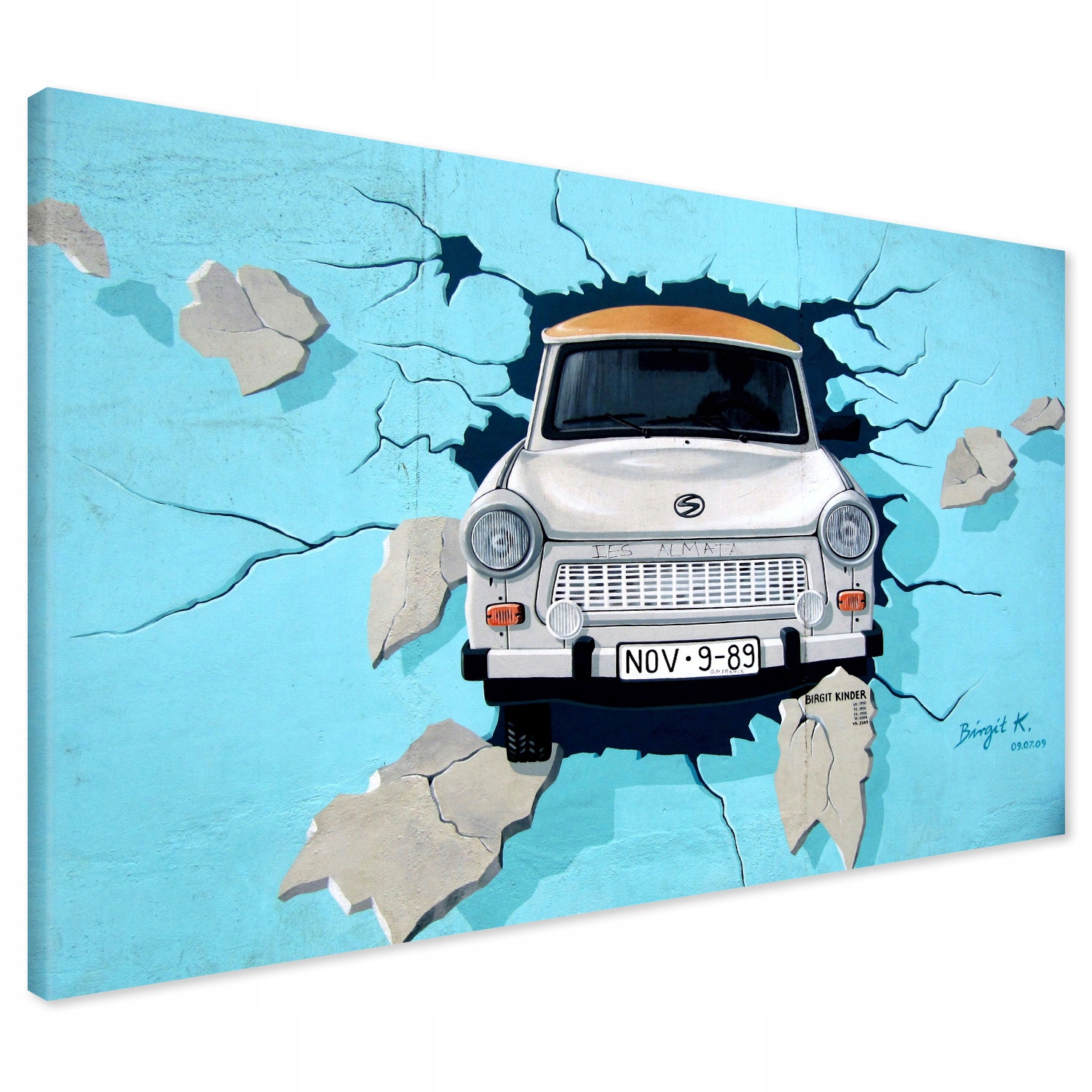 

Obraz na płótnie samochód graffiti 120x80