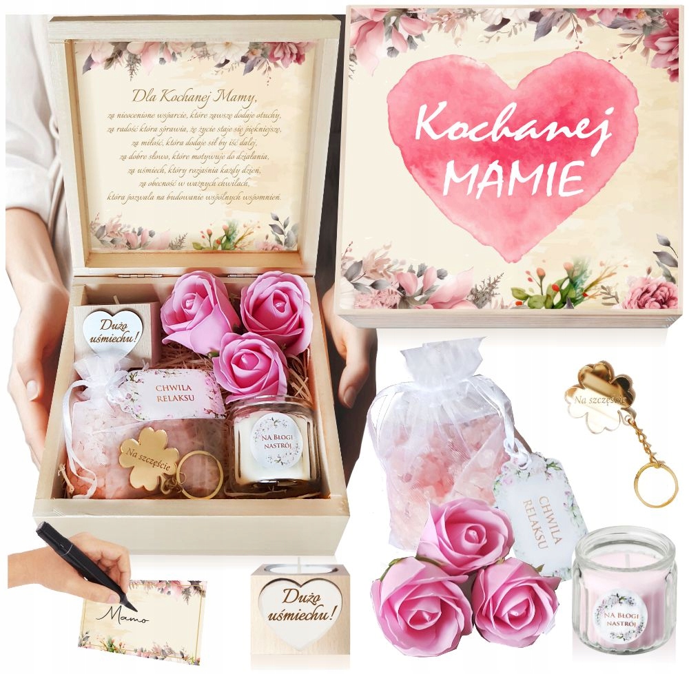 Dla Mamy Dzień Mamy Kosz Prezentowy Zestaw Na Urodziny Imieniny