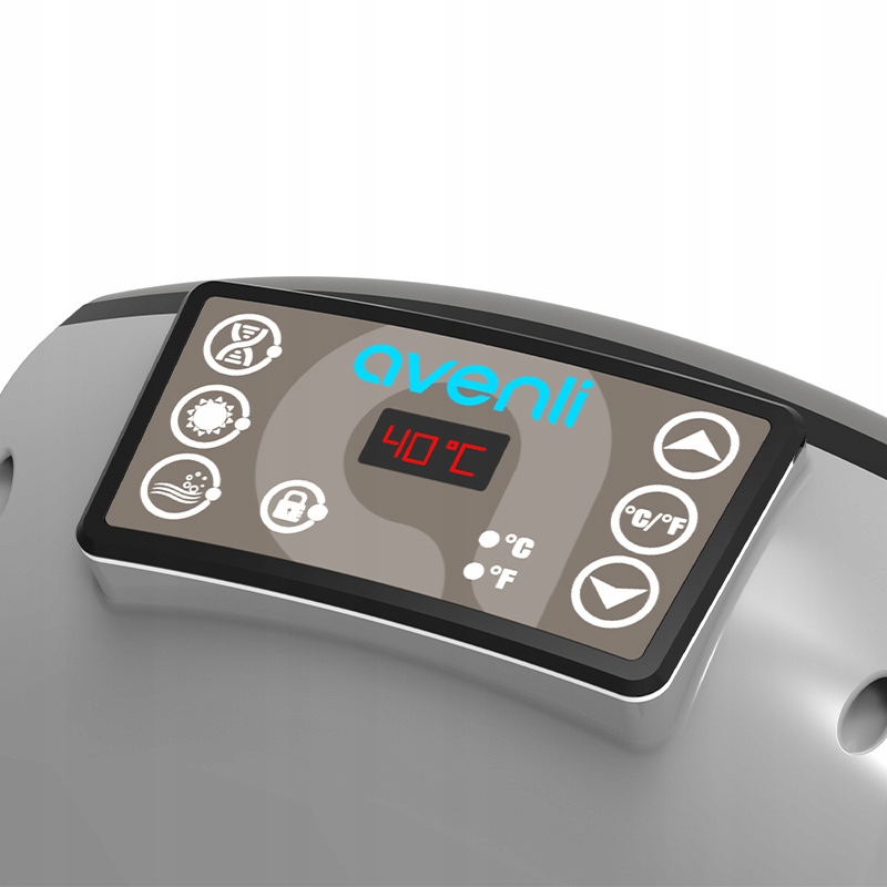 DMUCHANE SPA OGRODOWE BASEN NICE-WOOD AVENLI 140 DYSZ ZESTAW Szerokość produktu 204 cm