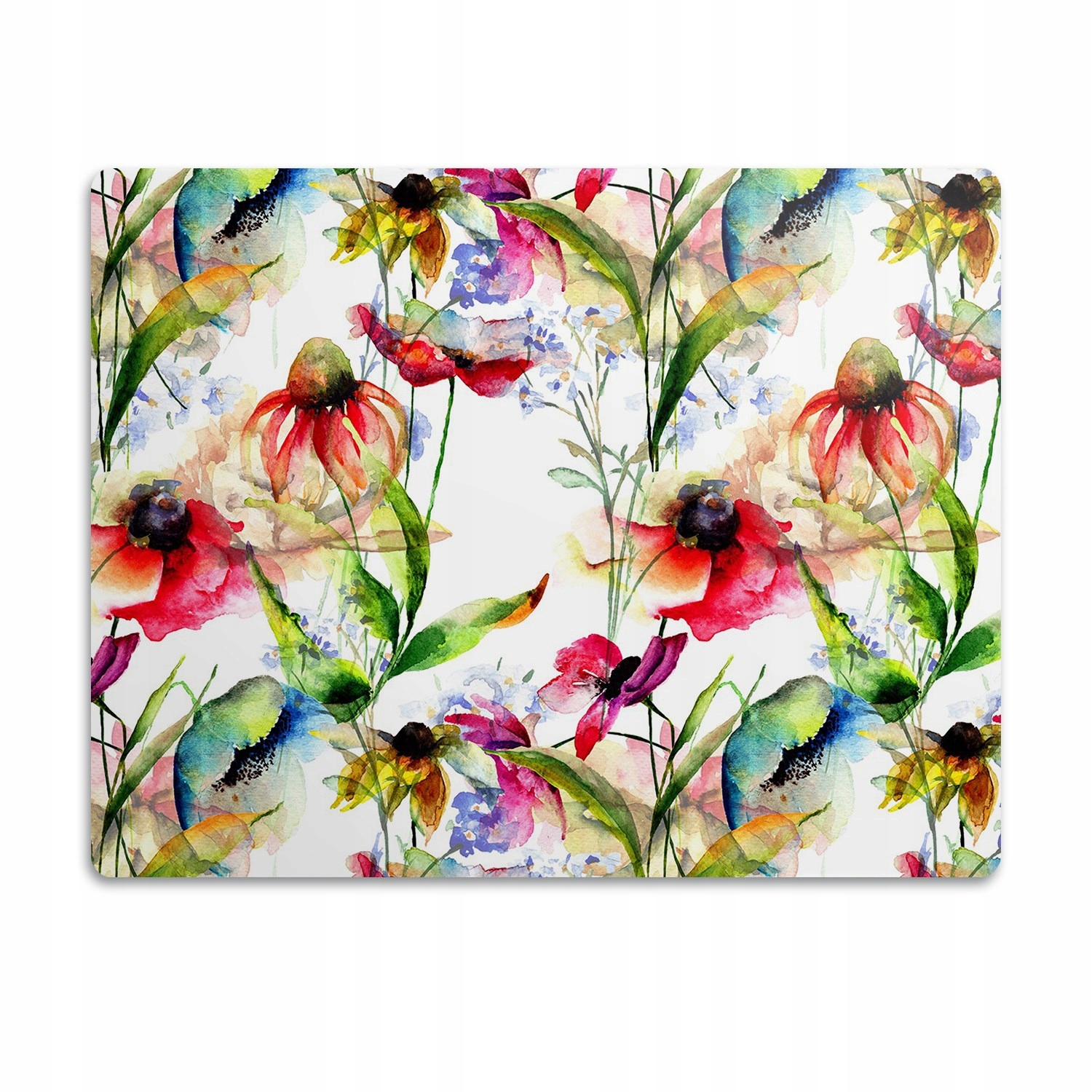 Levně Ochranná podložka pod misky Barevné květy 60x40 cm