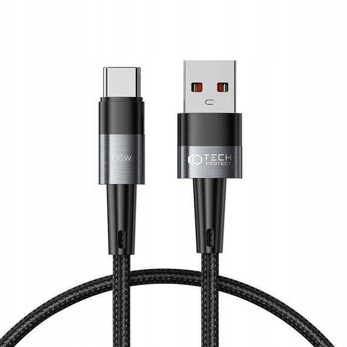 Tech-protect Ultraboost Type-c Kabel 66W/6A 50CM Grey