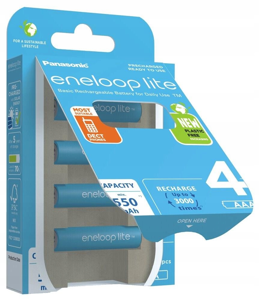 Panasonic Eneloop Lite Aaa 550mAh 4 szt