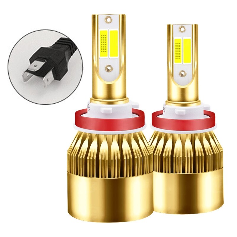 2шт H4 H7 світлодіодні лампи для фар H1 H