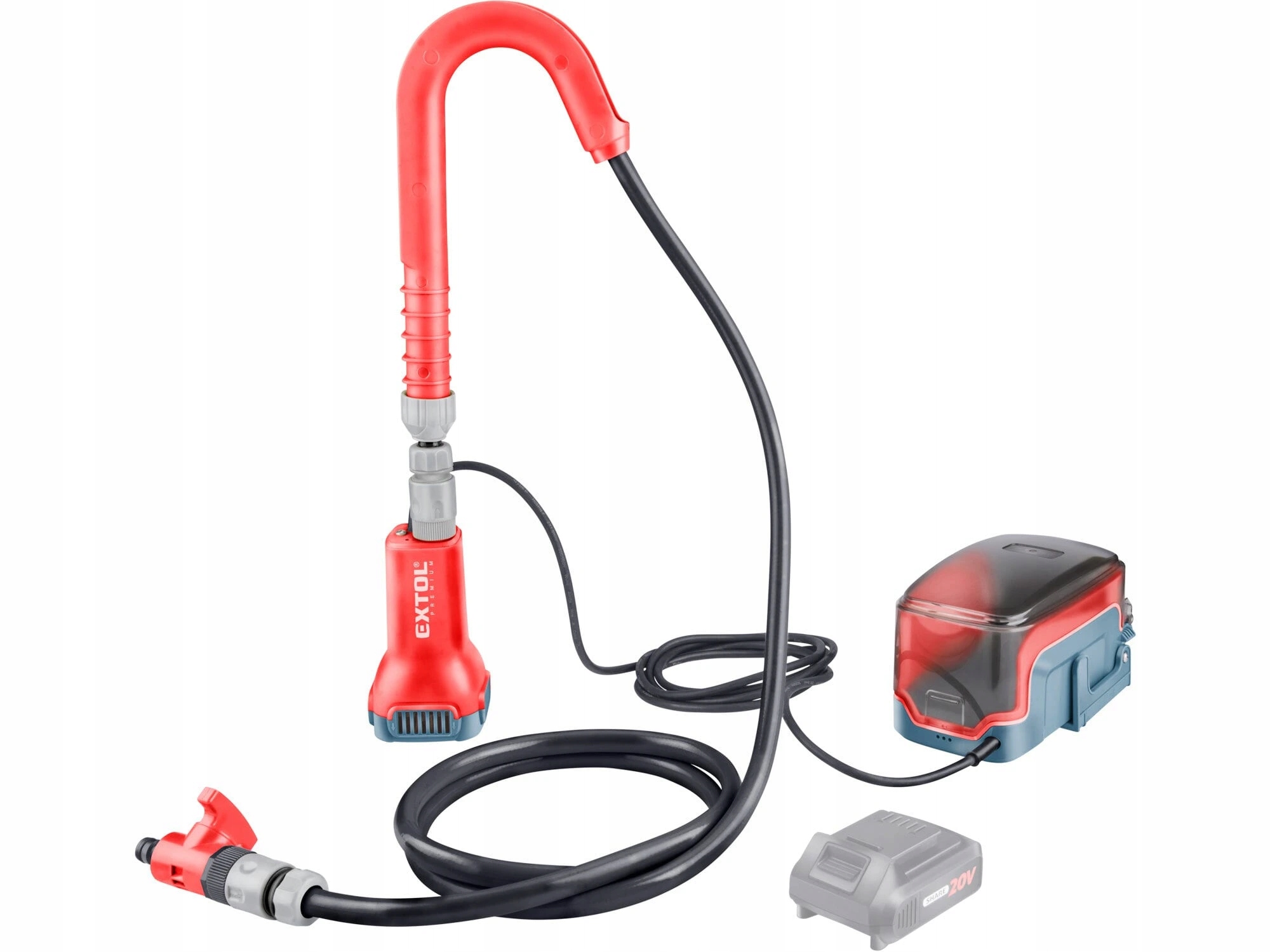 Čerpadlo ponorné do suda aku Share20V, bez aku, 1800 l/h, max. 21m, Extol P