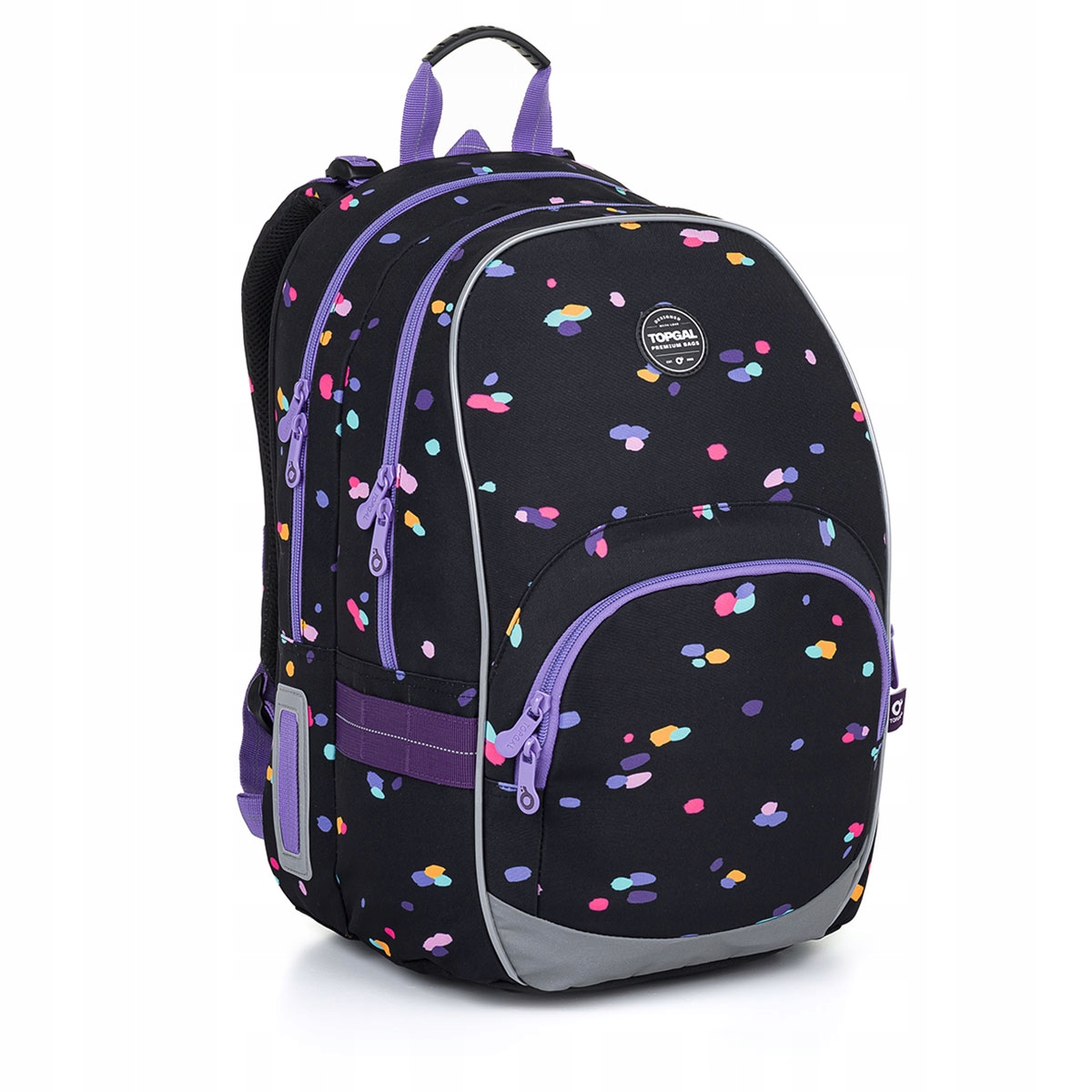 Czarny plecak w kropki Topgal Kimi 24010