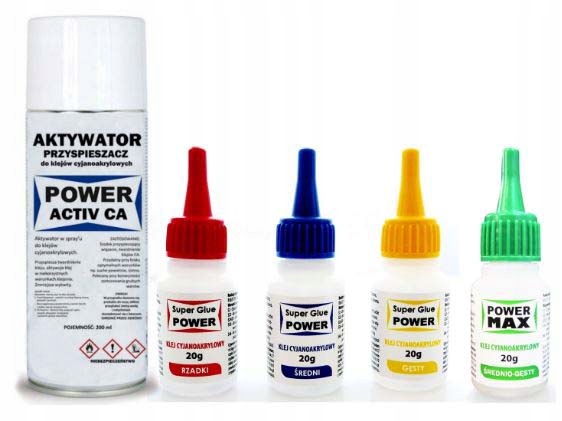 Kleje Cyjanoakrylowe Glue 80g Aktywator