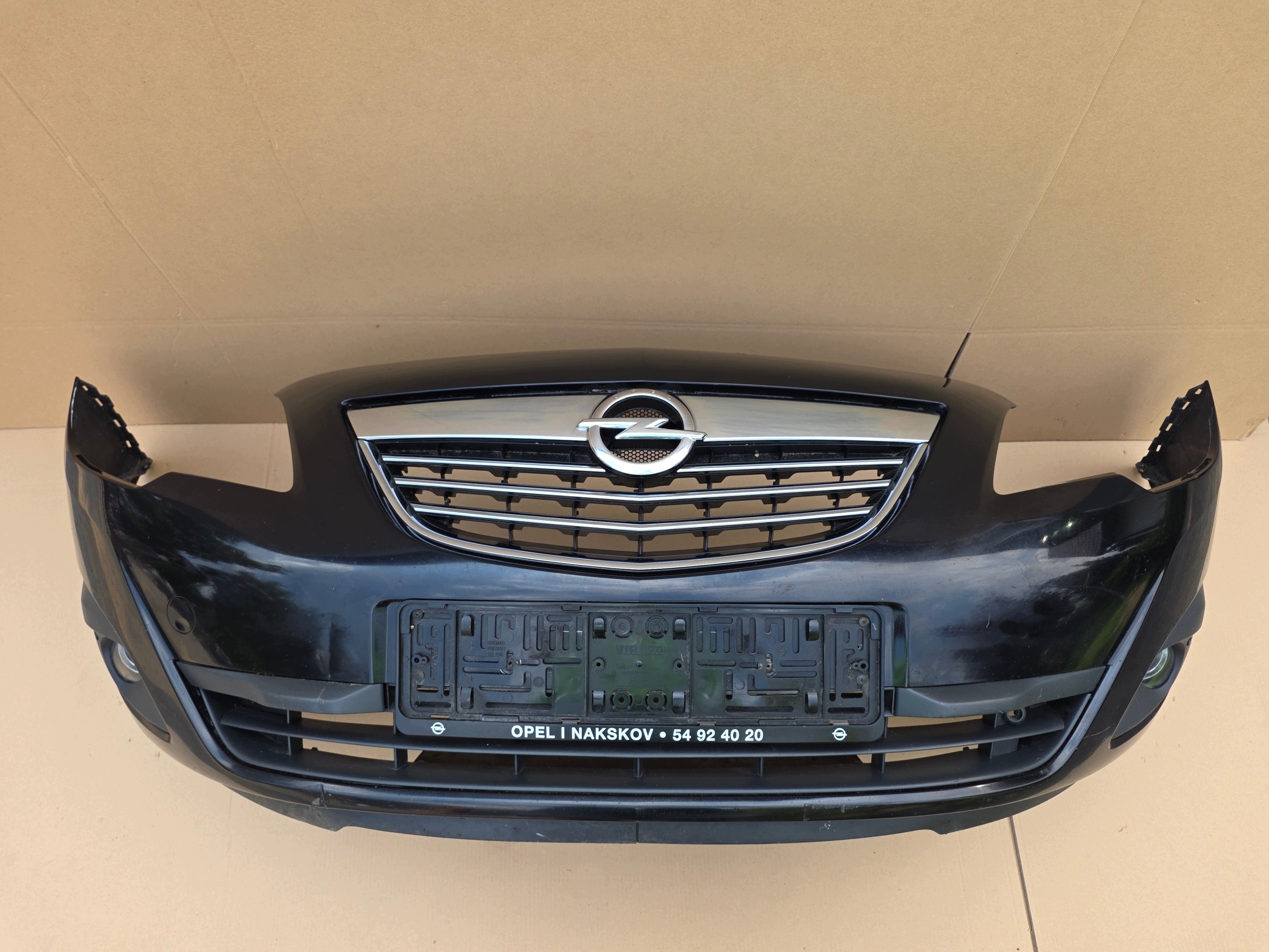 bumper front front OPEL MERIVA B 10-13 grille complete