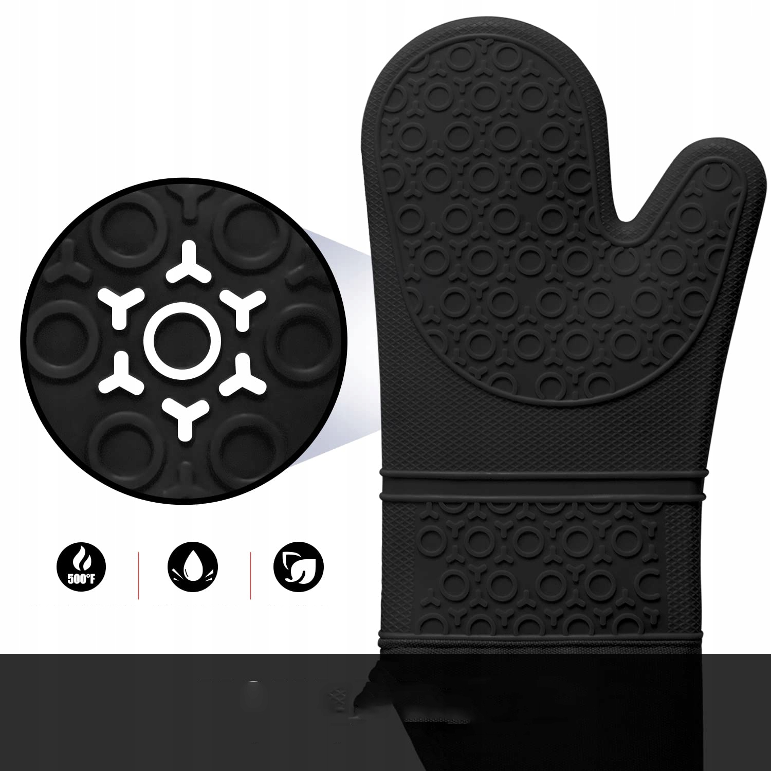 Силиконовые кухонные перчатки тепловой полный набор код производителя KT0145BK6