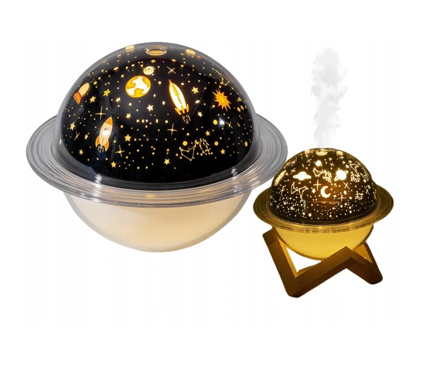 NAWILŻACZ POWIETRZA LAMPKA NOCNA PROJEKTOR KOSMOS