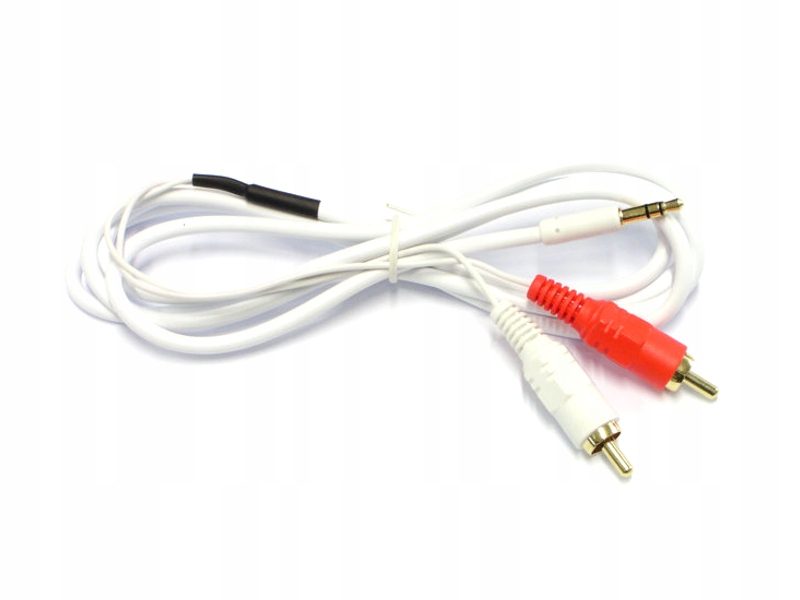 Przyłącze Chinch 2x Rca na Jack 3.5mm 5m białe