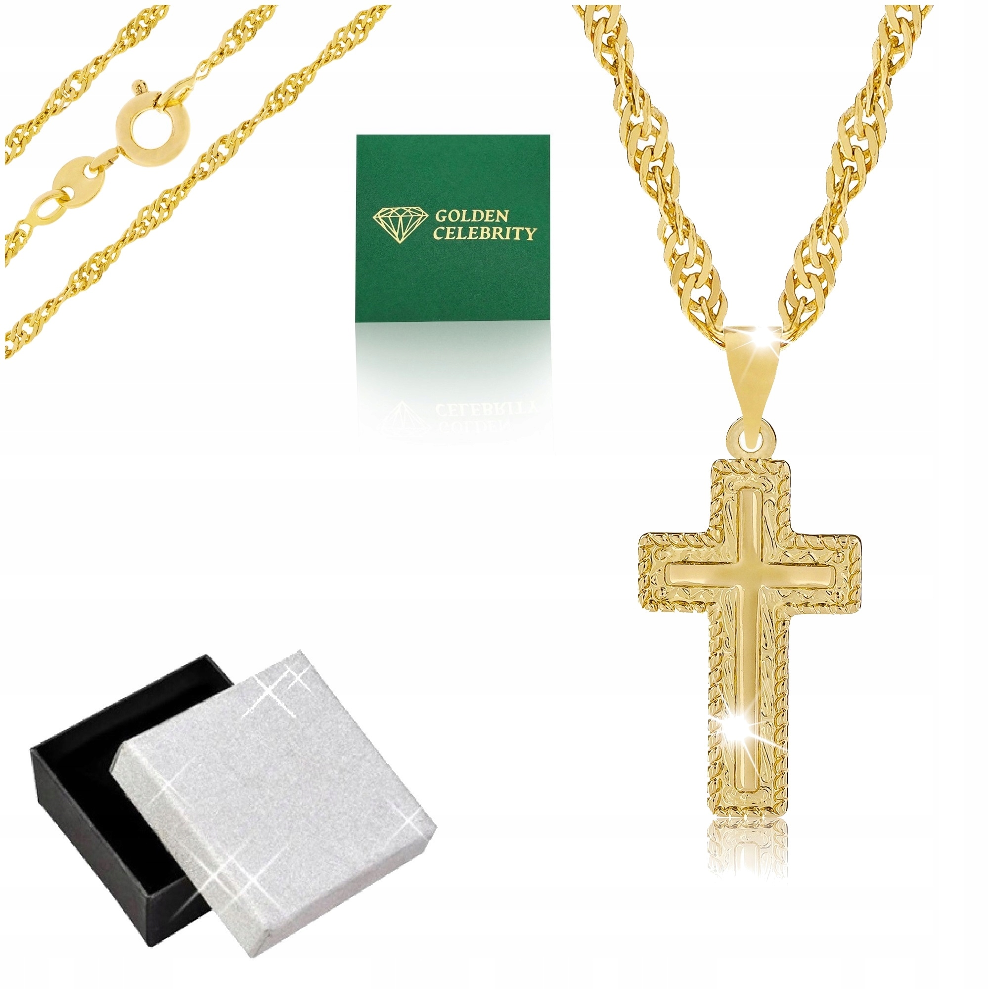 Zlatý Řetízek Medailon Z Chirurgické Oceli 18K