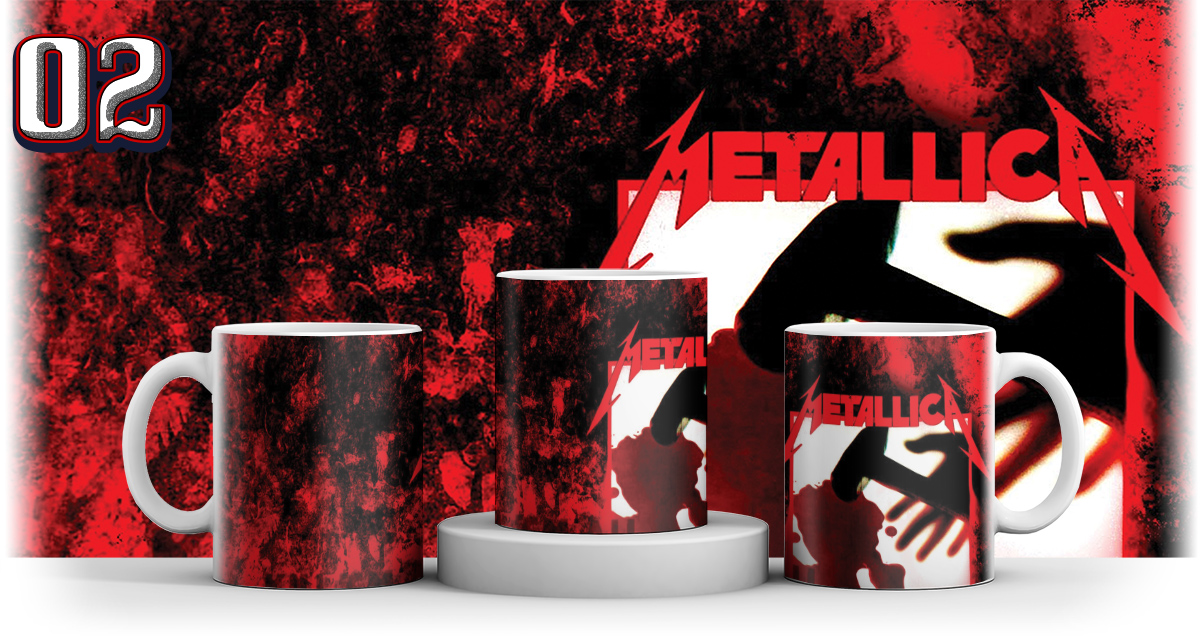 KUBEK METALLICA PREZENT DLA FANA + IMIE + KARTONIK Pojemność 330 ml