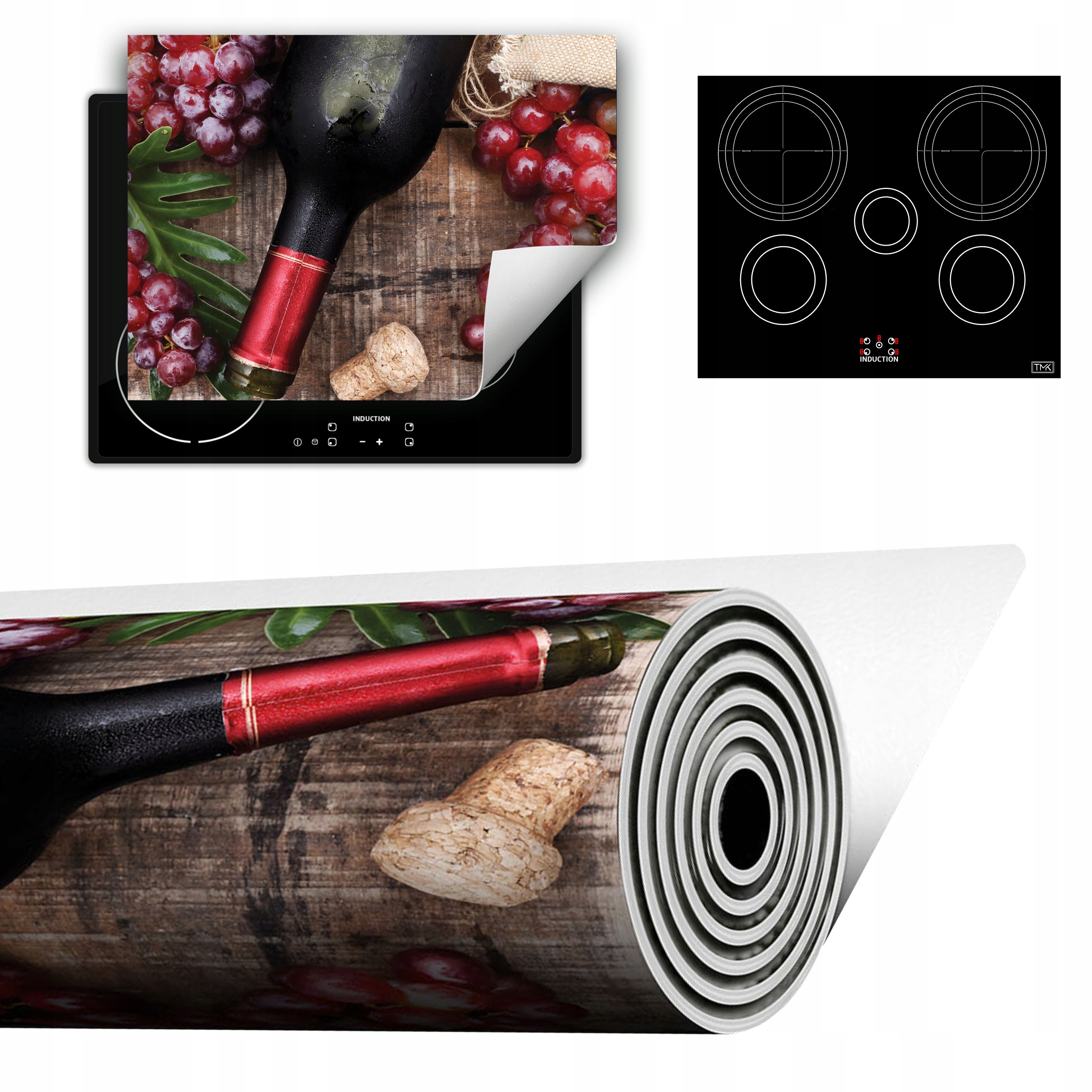 Vinylová Podložka Do Kuchyně Více Místa 70x52 Dřevo víno