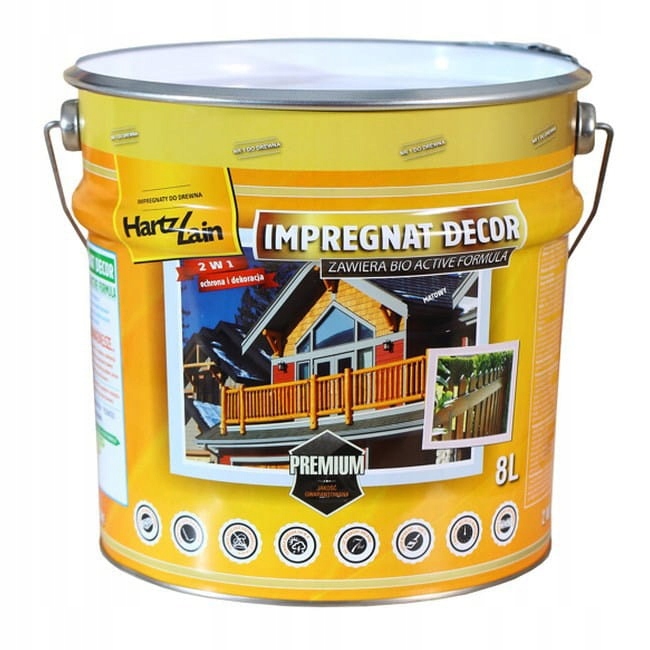 HartzLain impregnat Orzech Decor 8L HartzLack Venga