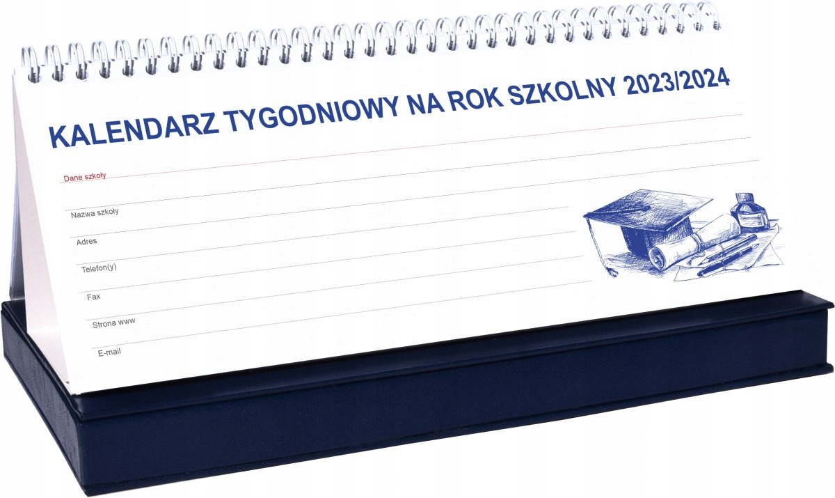 Kalendarz Tygodniowy Z Piórnikiem Szkolny 2023/24