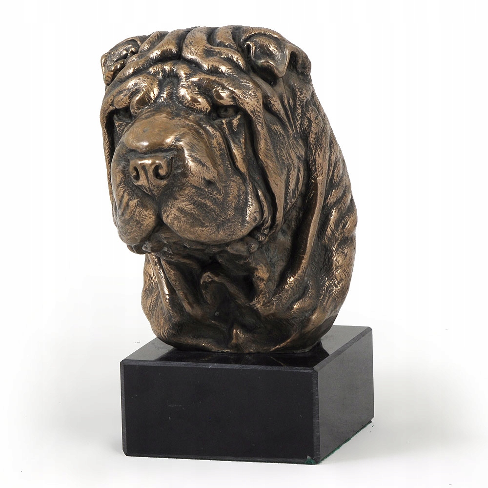 Shar Pei figúrka psa, soška, socha, socha, trofej, odmena