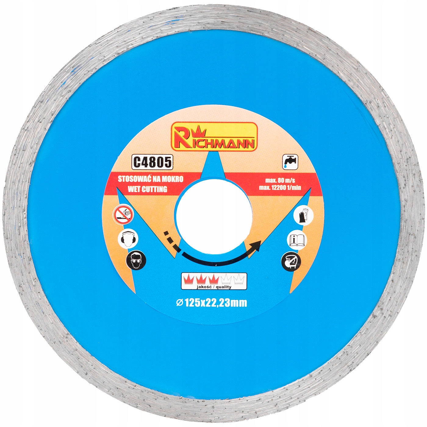 TARCZA DIAMENTOWA 125MM PEŁNA RICHMANN C4805 Marka RICHMANN