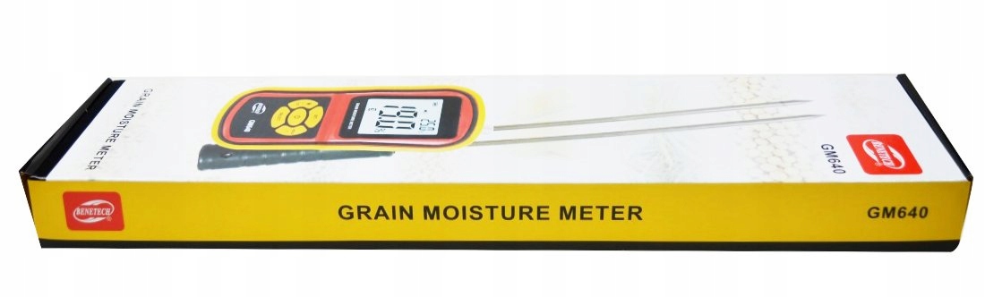 WILGOTNOŚCIOMIERZ PRECYZYJNY MIERNIK WILGOTNOŚCI ZIARNA ZBOŻA SONDA BATERIE Waga produktu z opakowaniem jednostkowym 0.55 kg