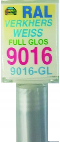 RAL 9016 VERKHERSWEISS POŁYSK LAKIER ZAPRAWKA DO RYS 10 ML ARASYSTEM