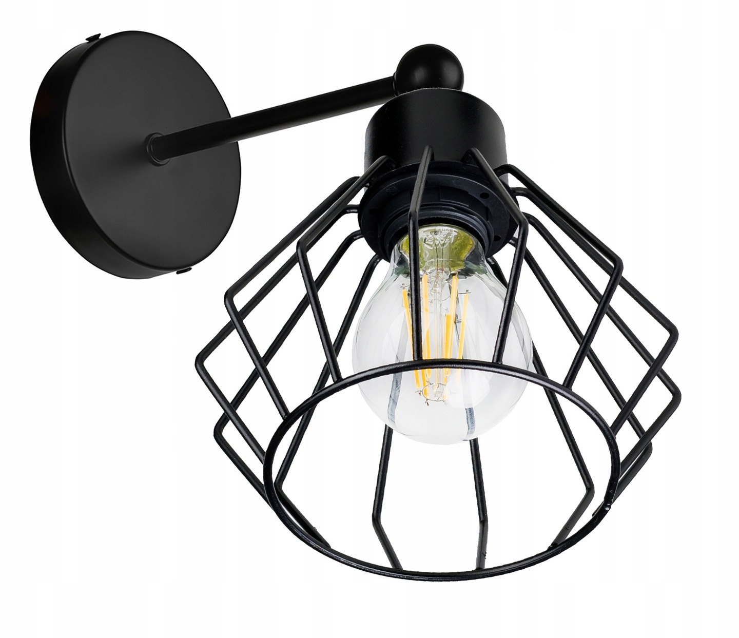 

Lampa Kinkiet E27 ścienny stały loft drut Brylant