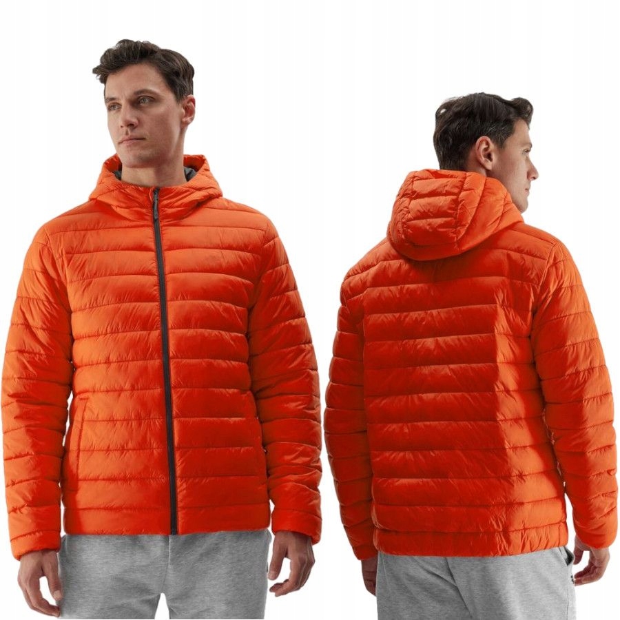 Kurtka Męska 4F Puchowa Pikowana Sportowa Na Co Dzień Przejściowa Wiosenna
