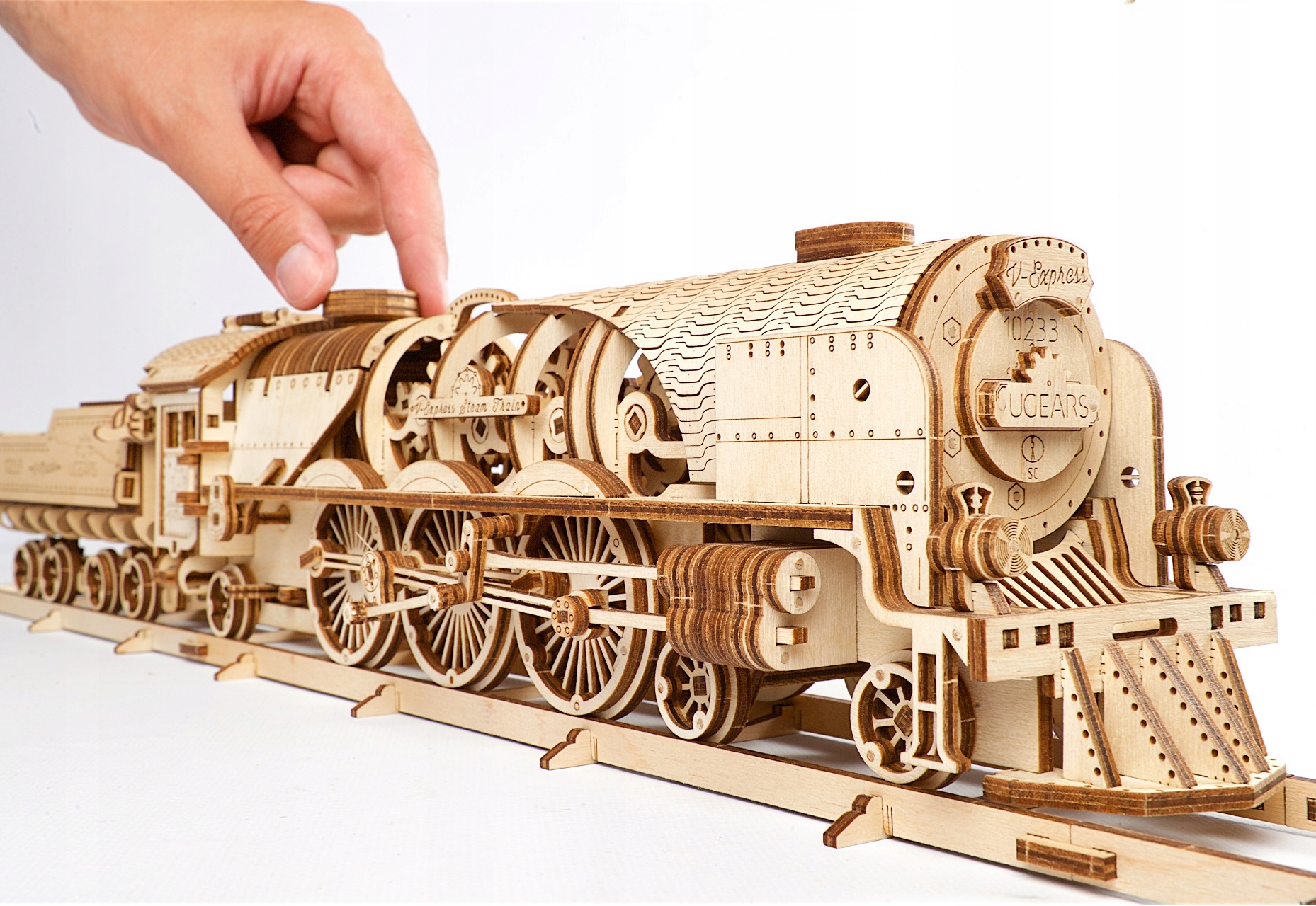 

Lokomotywa z węglarką Ugears model mechaniczny