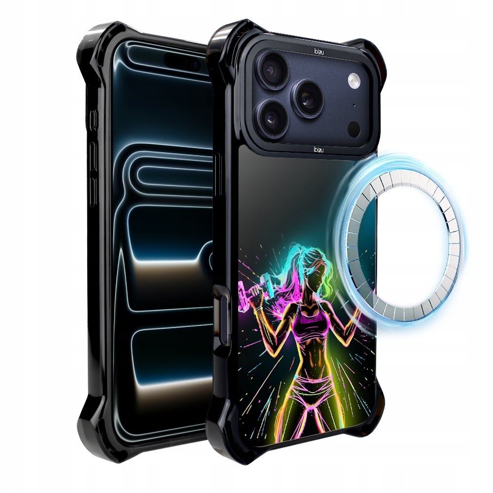 Pouzdro pro iPhone 17 Pro Max Ibizu DropGuard Ultra s MagSafe, fitness vibrace
