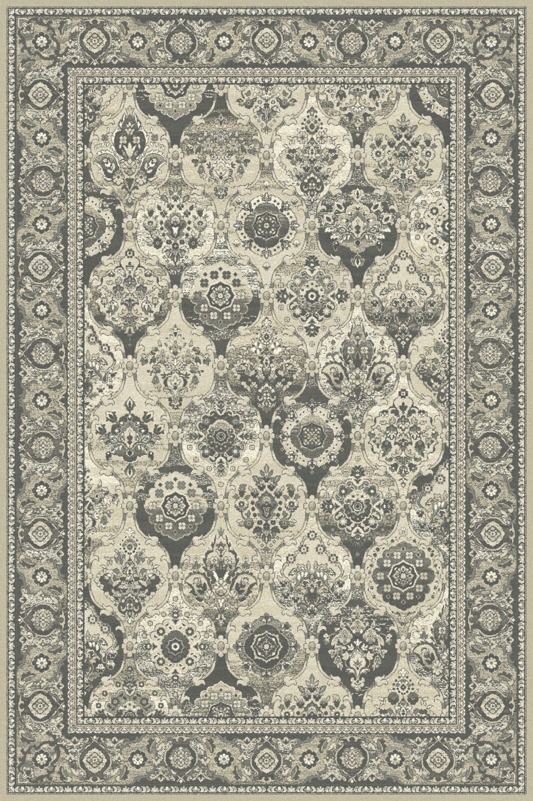 Dywan wełniany do salonu Forenza Jasny Beż Isfahan 240x340 cm