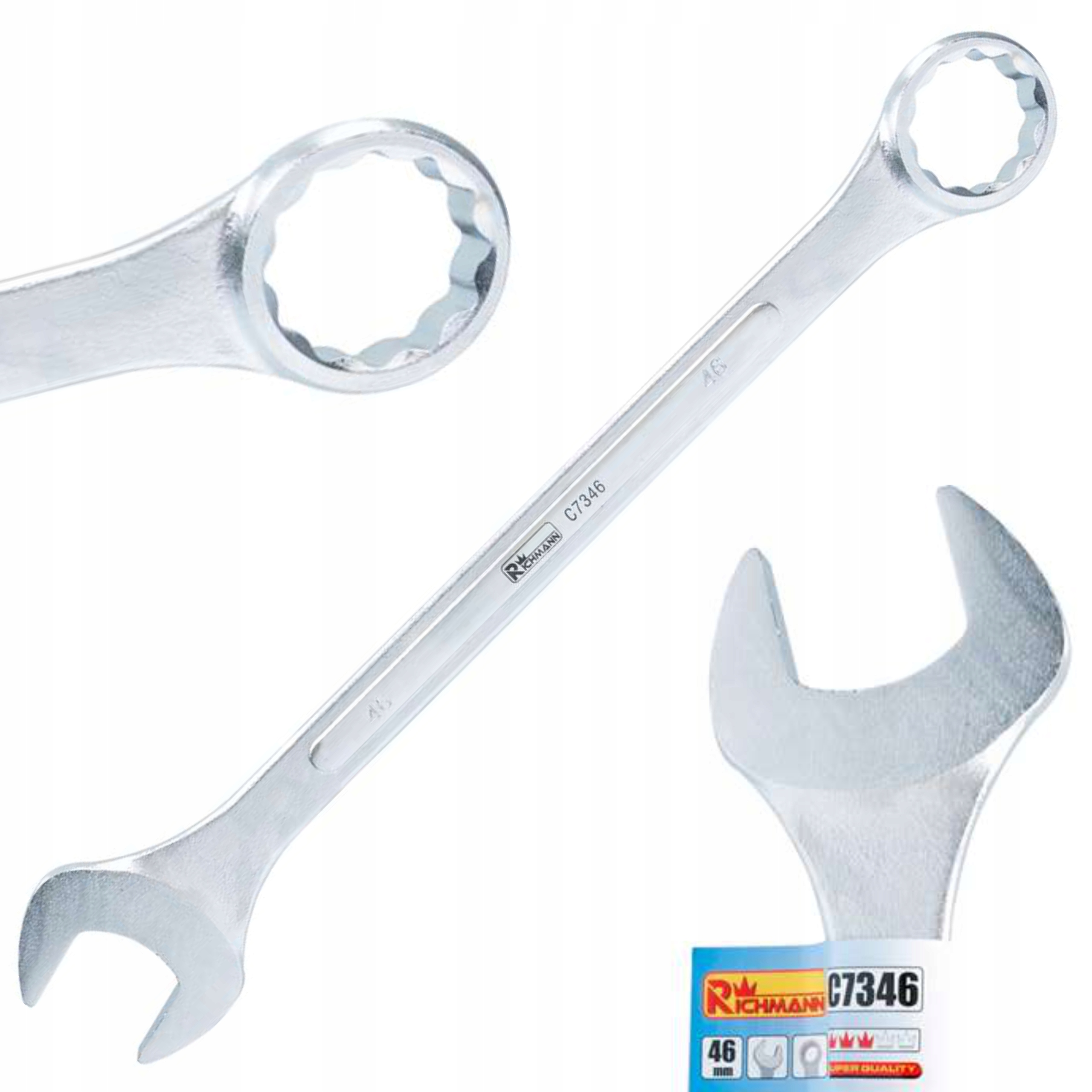 

Klucz Płasko-oczkowy 46MM Metryczny Richmann Cr-v