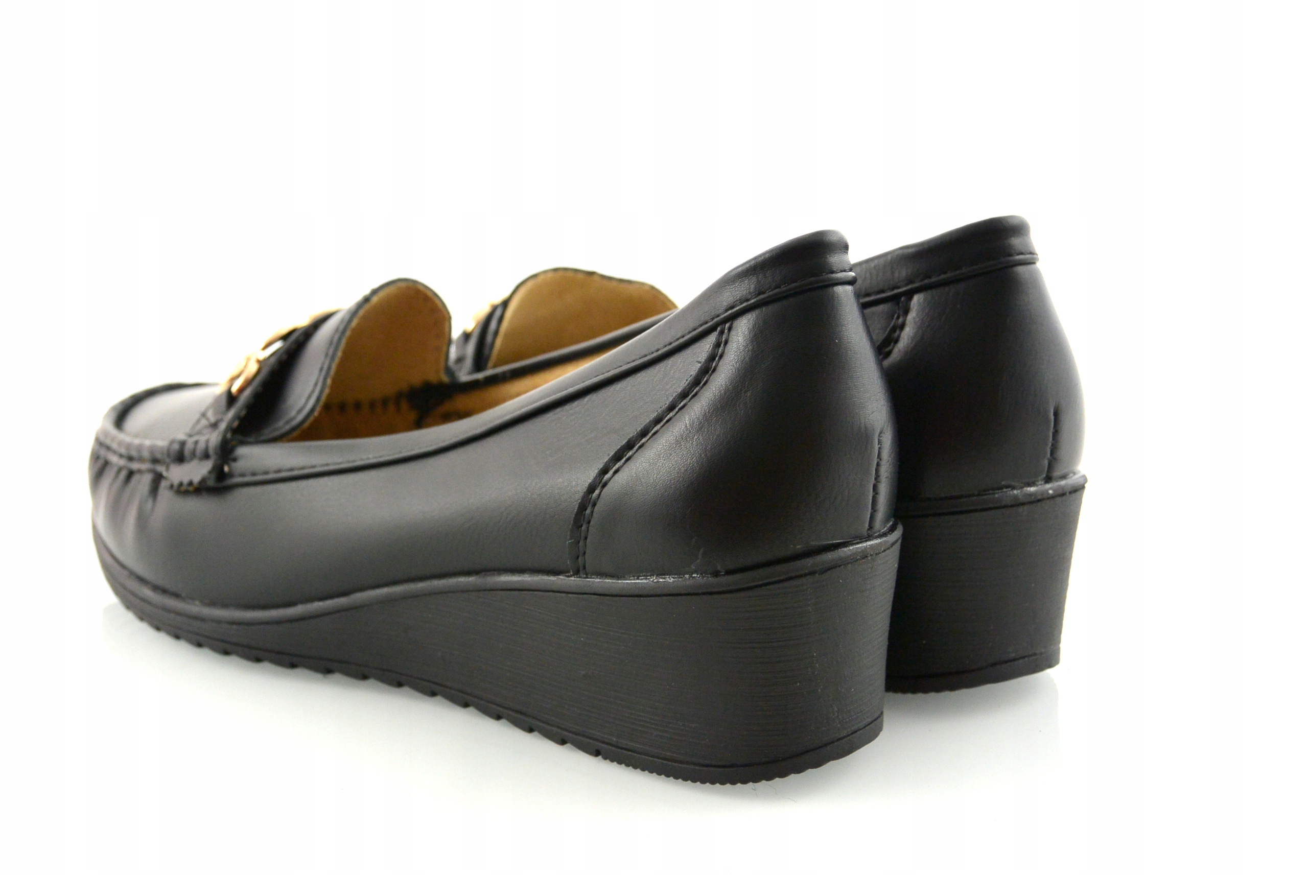 DAMSKIE LEKKIE WYGODNE PÓŁBUTY MOKASYNY KOTURN 39 Rozmiar 39