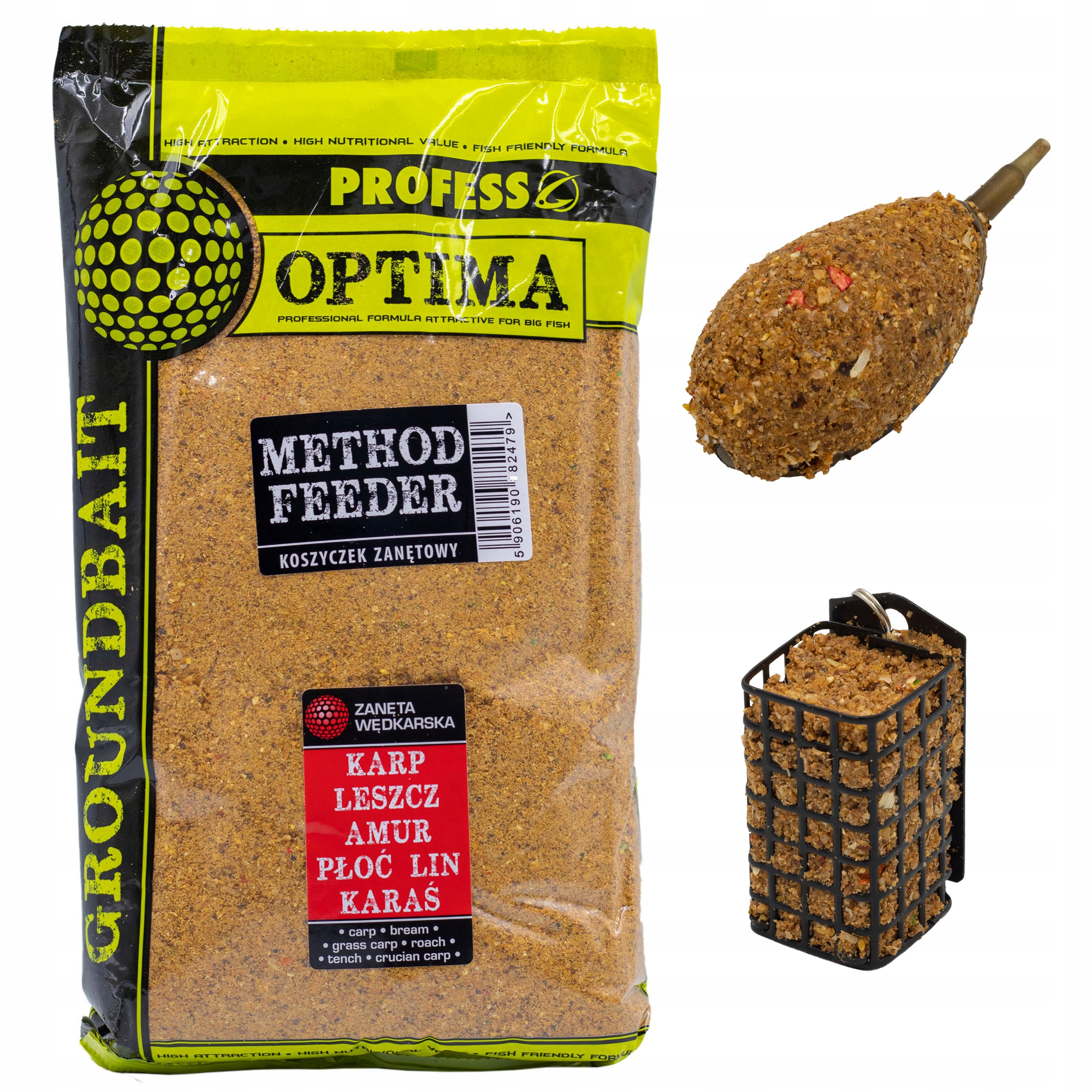 Zanęta Wędkarska Profess Optima 1 kg Method Feeder