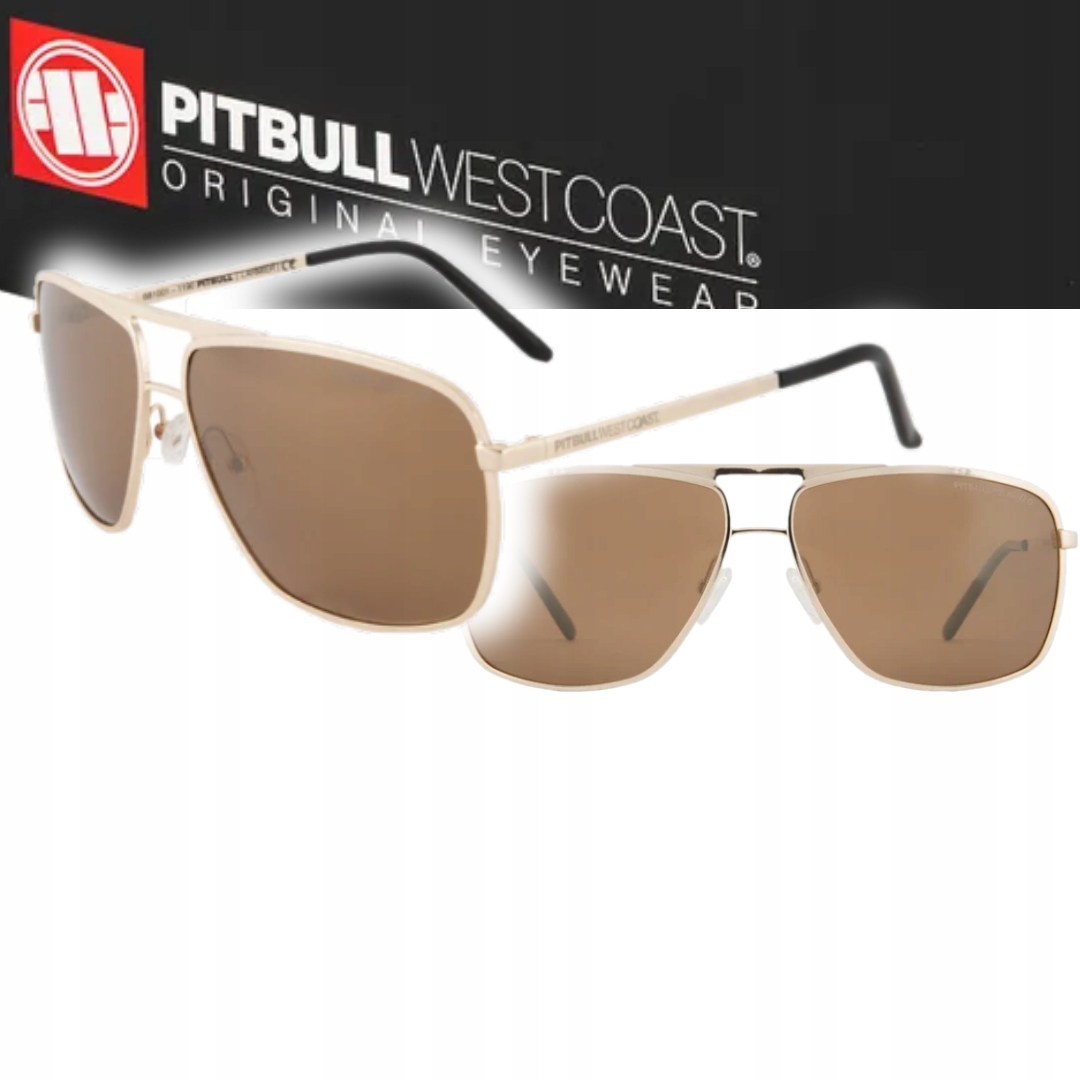 Pitbull West Coast Sluneční Brýle Larmier Zlaté/černé