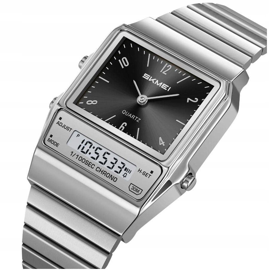 Zegarek męski Skmei skm.126321d.mn elektroniczny bransoleta klasyk retro