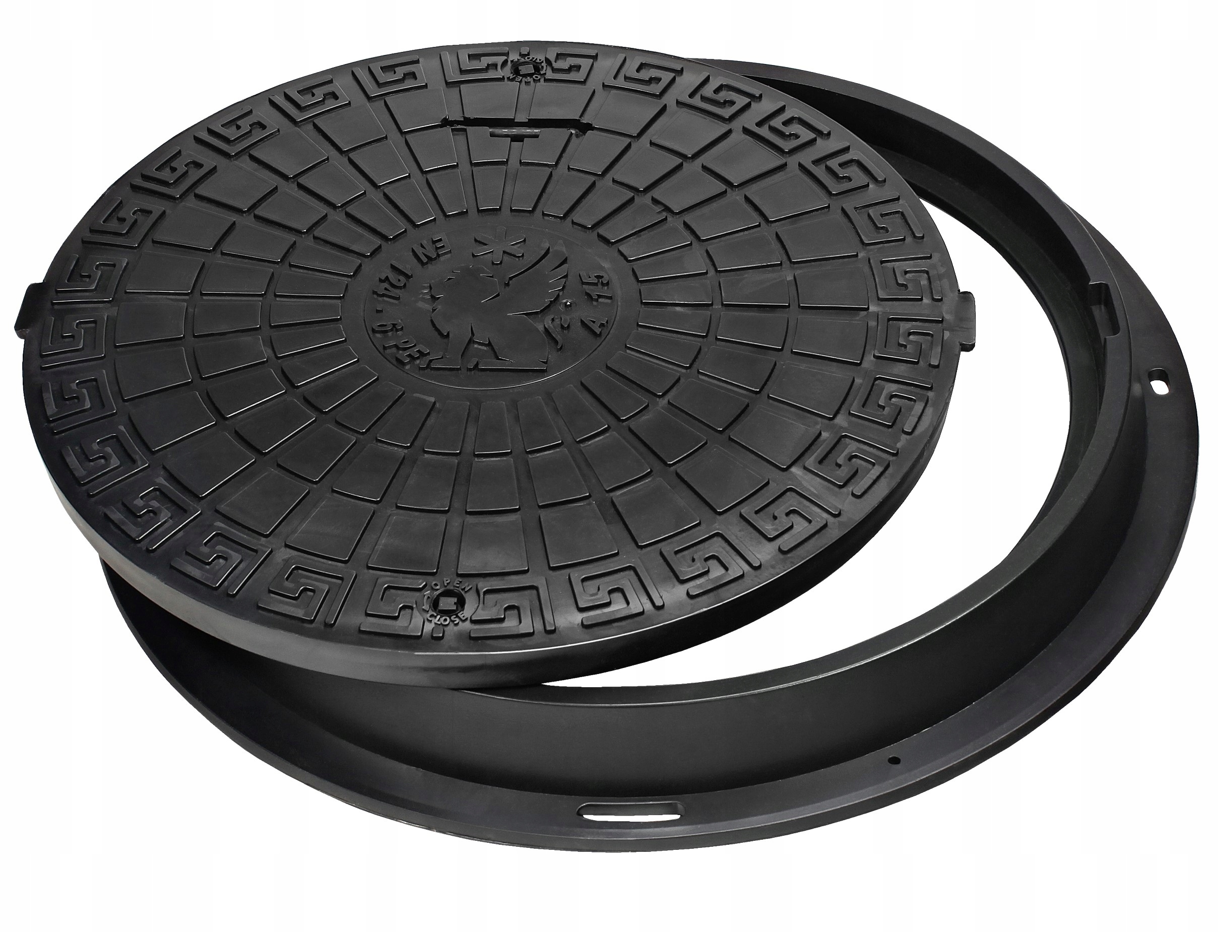 Kryt Na Septik Studny Černý 60/78 cm Silný Babylonplast