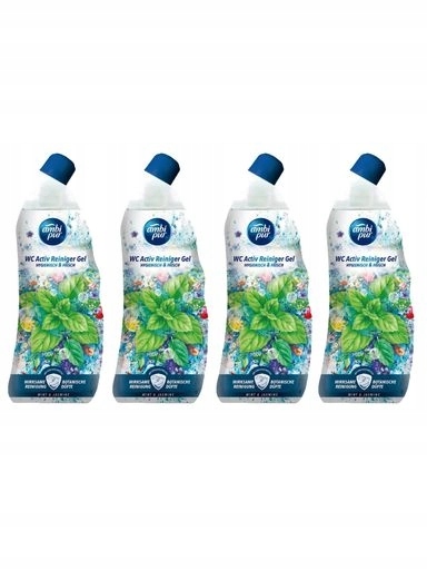 Levně 8X Čistící gel na Wc Ambi Pur Mint Jasmine 750 ml