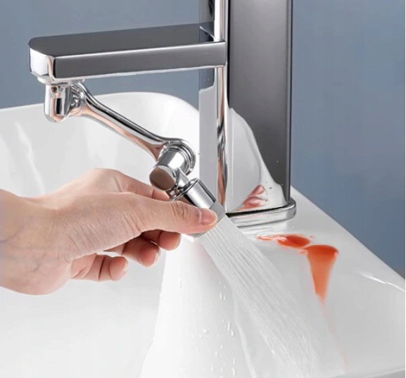 AQUAFLEX 1080 - Metalowy Przedłużacz Perlatora Linia silver