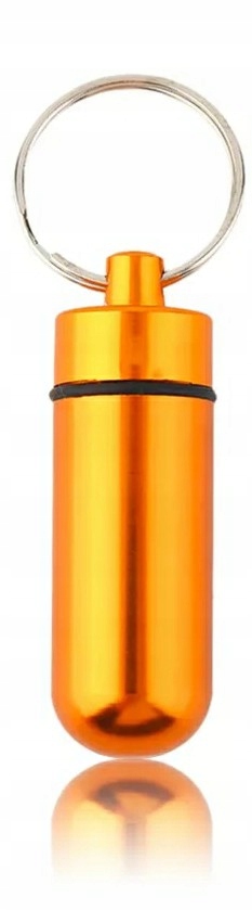 

Brelok pojemnik schowek tabletki leki survival edc