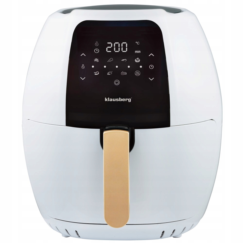 Teplovzdušná fritéza 7,7 l 1800 W bielo-zlatá, KB-7709 Klausberg