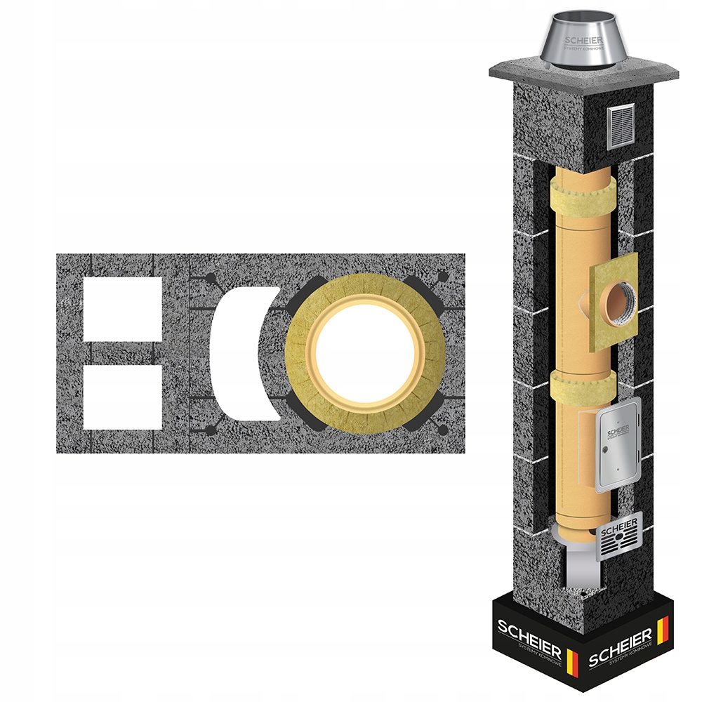 Keramický systémový komínový systém 200 9 m