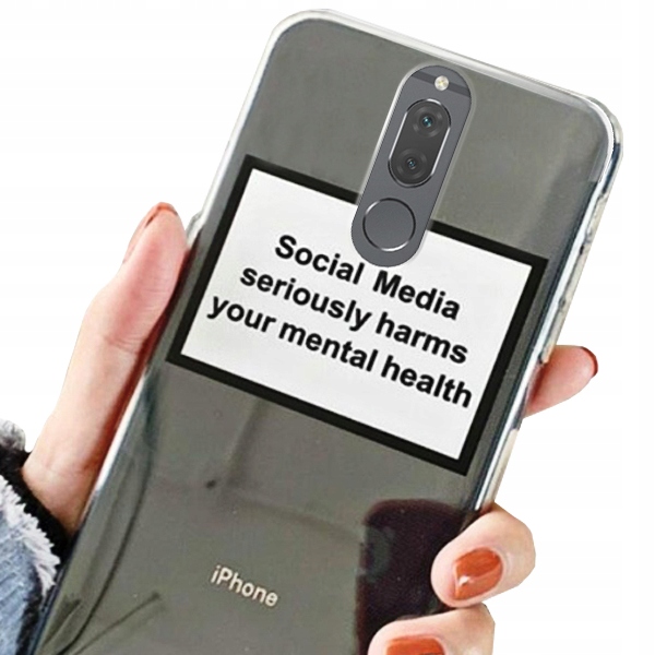 

Etui do Huawei Mate 10 Lite modne Social + Szkło