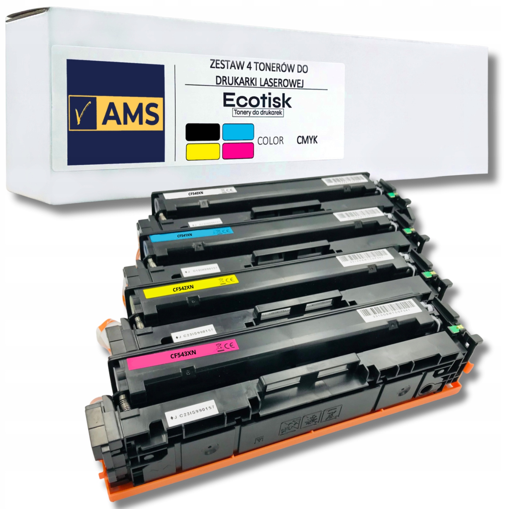 4x Toner pro Hp 203X Cmyk Hp Color Lj Pro Hp M254dw M254nw M280nw M281fdn