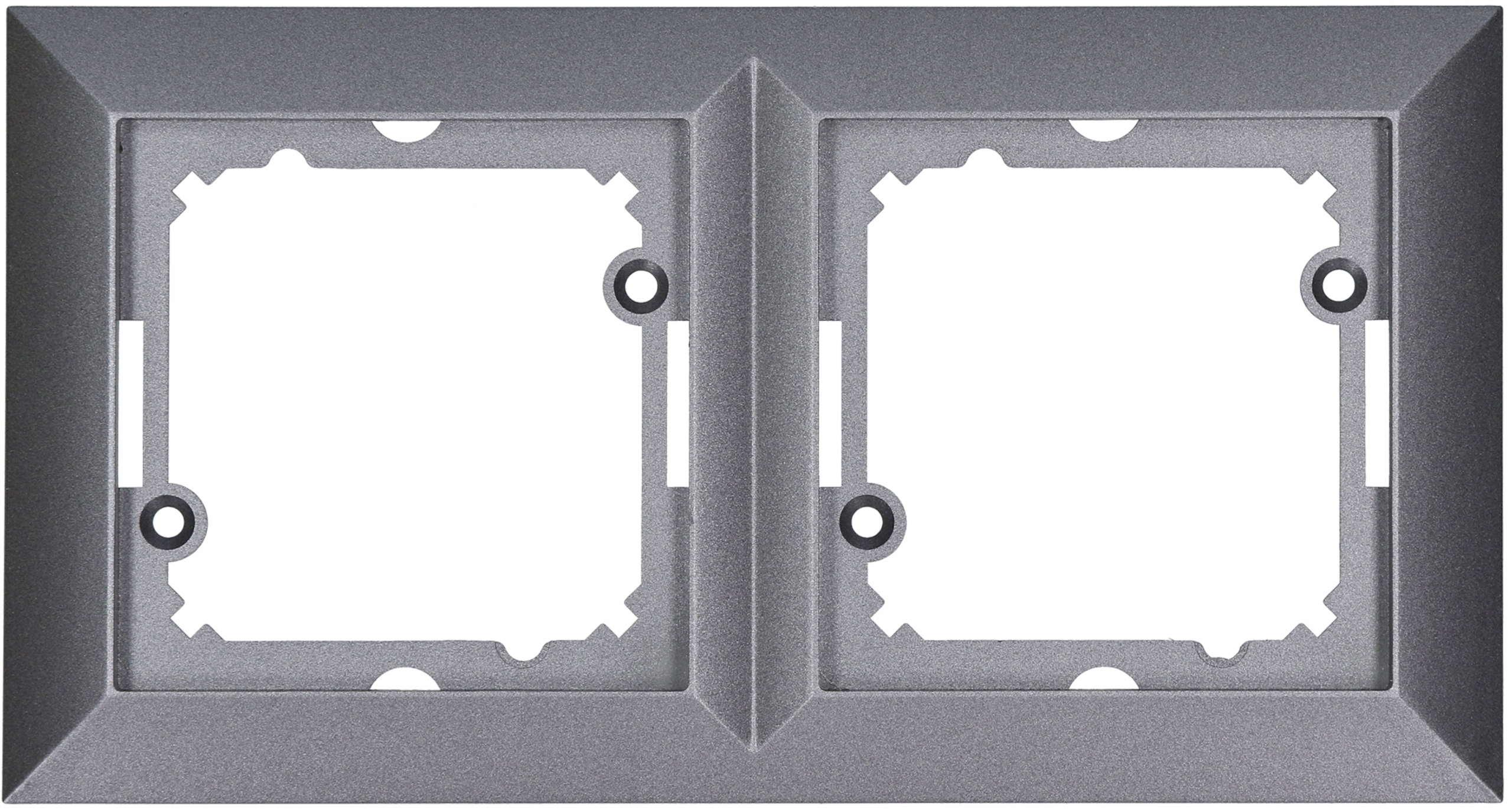

Opal grafit Ramka podwójna