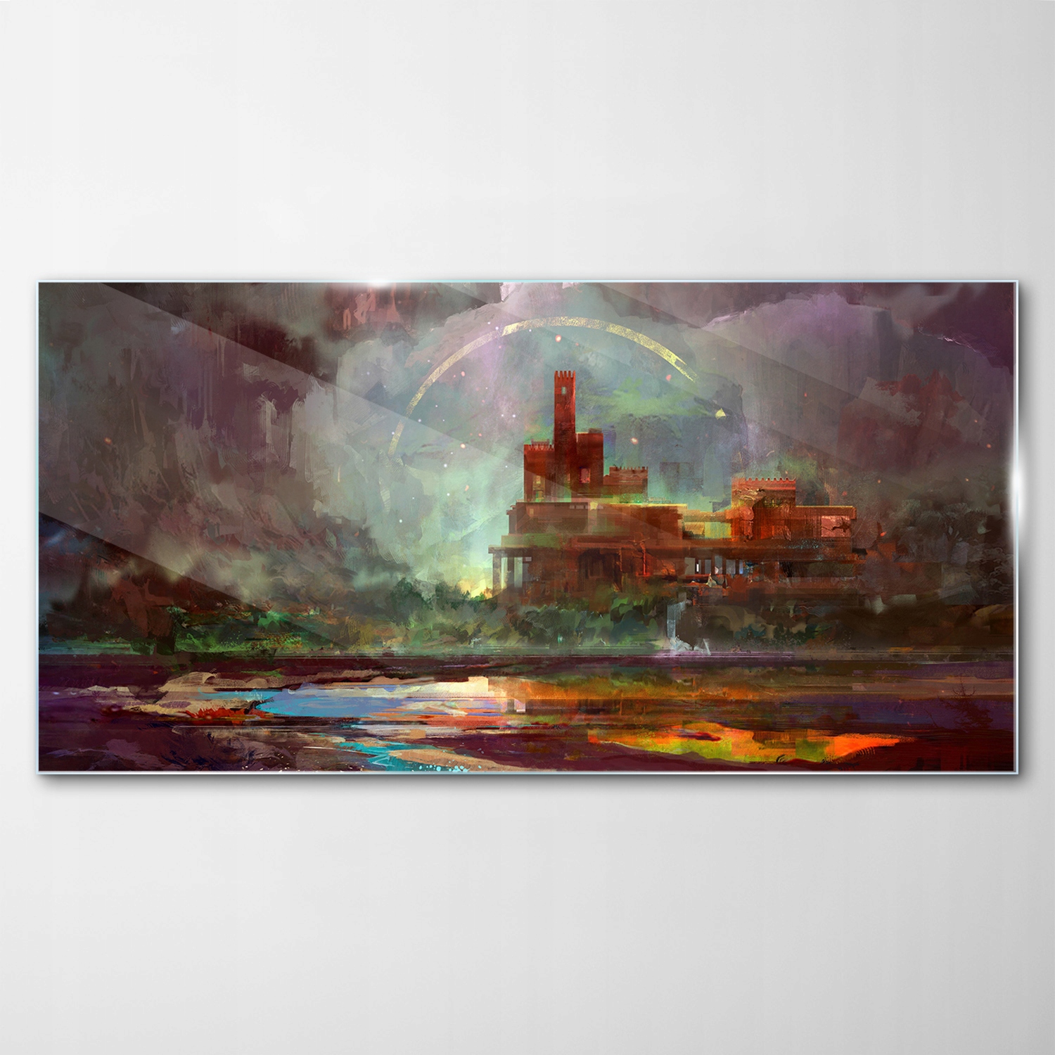 

Obraz Szklany Dekor Fantasy Zamek Krajobraz 100x50