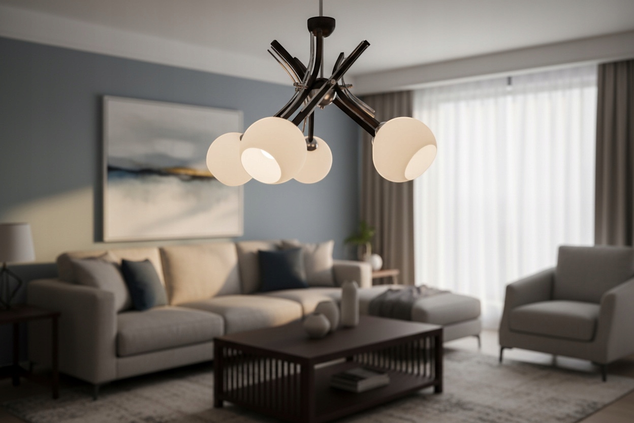 Euro-Lamp Stropná lampa Ufo 5 Bronz Klobúk biela guľa 5X60W Výrobca