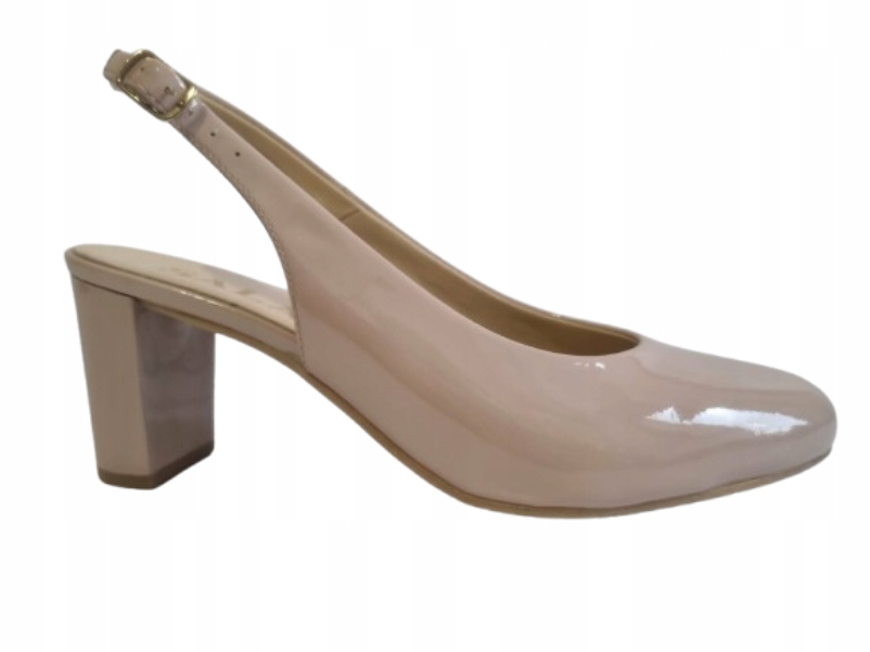 Sandály Sala 37 Pudrová růžová, kožené, elegantní, stabilní, bez paty, sloupek