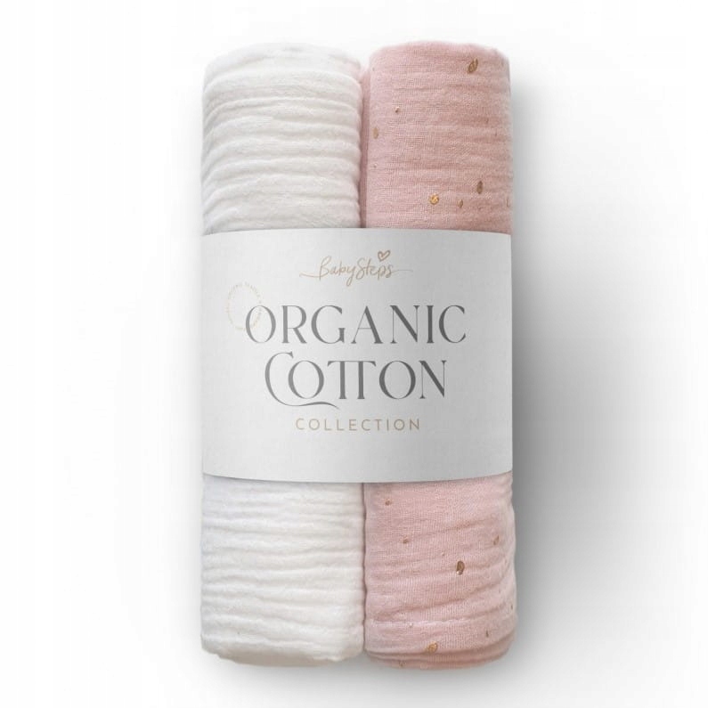 

Babysteps 2-pack otulaczy muślinowych Sweet Candy