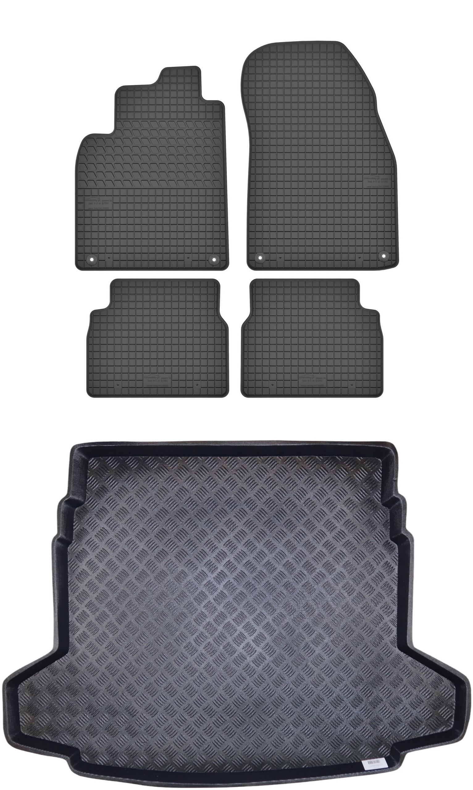 Koberce nosič pro: Saab 9-3 II 2002-2014 SportSedan sedan